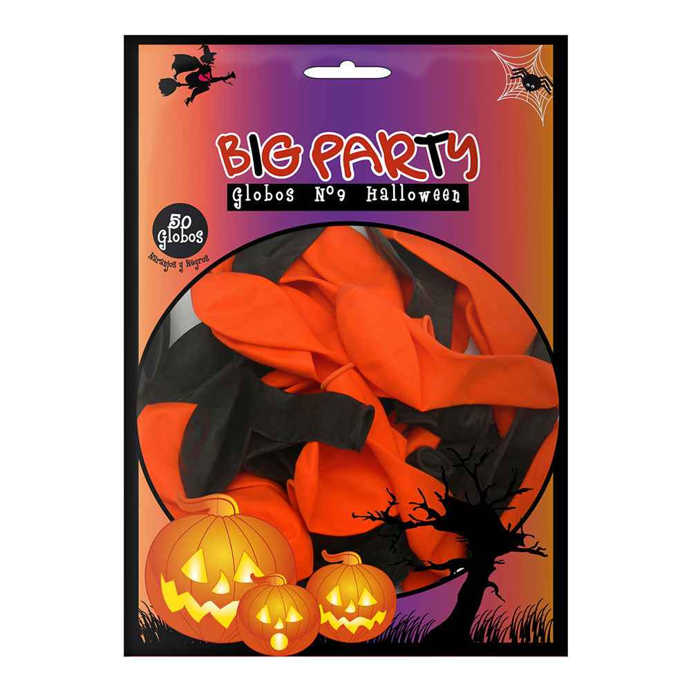 Globo # 9 Halloween 50 Un. Big Party | Big Party